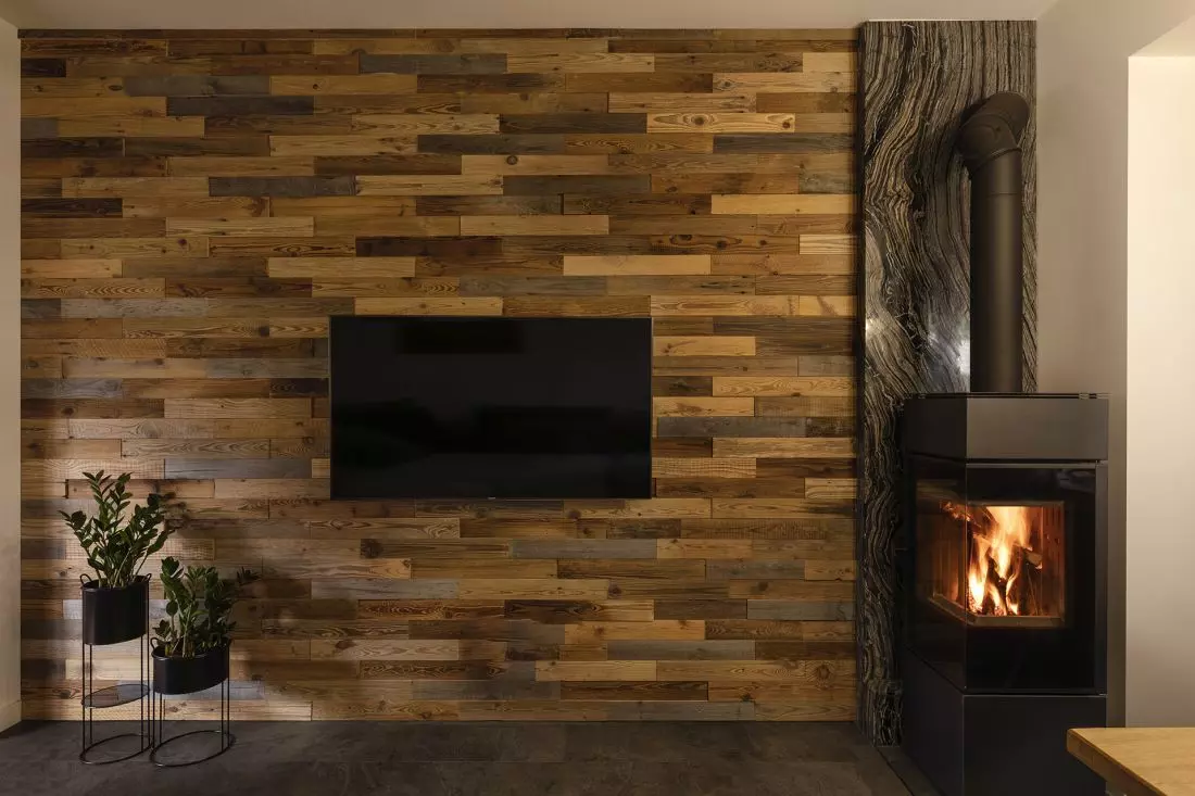 drewno we wnętrzach, projekt: KAZA Interior Design, fot.: Marcin Boruń