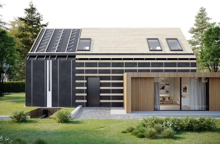 DACHRYNNA Eaveless with Galeco GRIN seam panel 