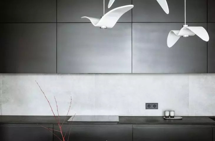 Anthracite color in a modern interior, proj.: TILLA Architects