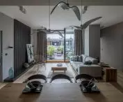 Anthracite color in a modern interior, proj.: TILLA Architects
