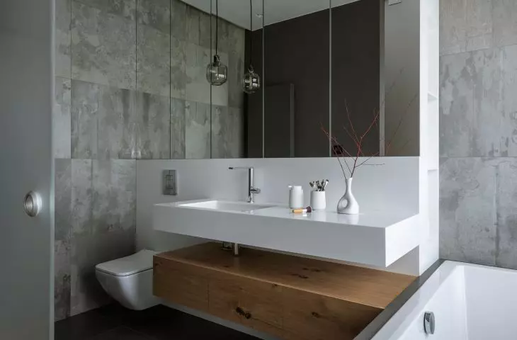 Anthracite color in a modern interior, proj.: TILLA Architects