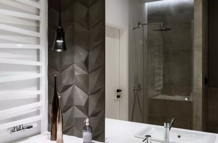 Antracytowy kolor w nowoczesnym wnętrzu, proj.: TILLA Architects