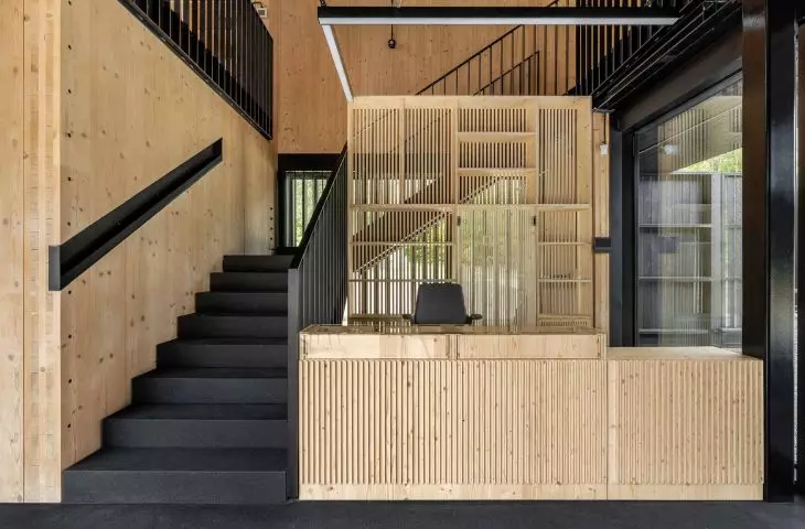New buildings of the Forest Botanical Garden in Marszewo