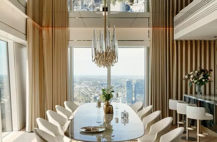 Living room of the apartment at Zlota 44 street in Warsaw. 