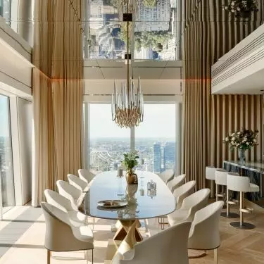 Living room of the apartment at Zlota 44 street in Warsaw. 