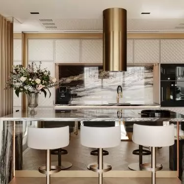 Interior of the apartment at Zlota 44 street in Warsaw - view of the kitchen