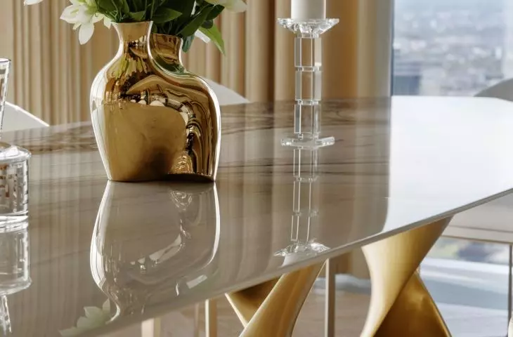 The interior of an apartment at Zlota 44 in Warsaw.
