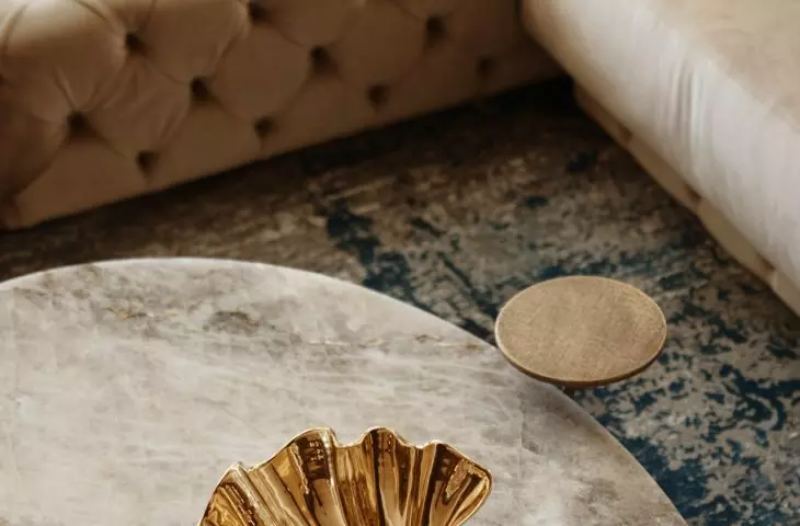 The interior of an apartment at Zlota 44 in Warsaw.