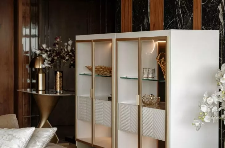 The interior of an apartment at Zlota 44 in Warsaw.