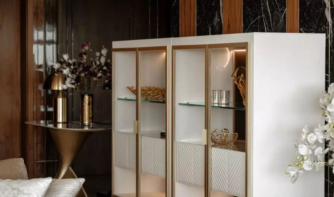 The interior of an apartment at Zlota 44 in Warsaw.