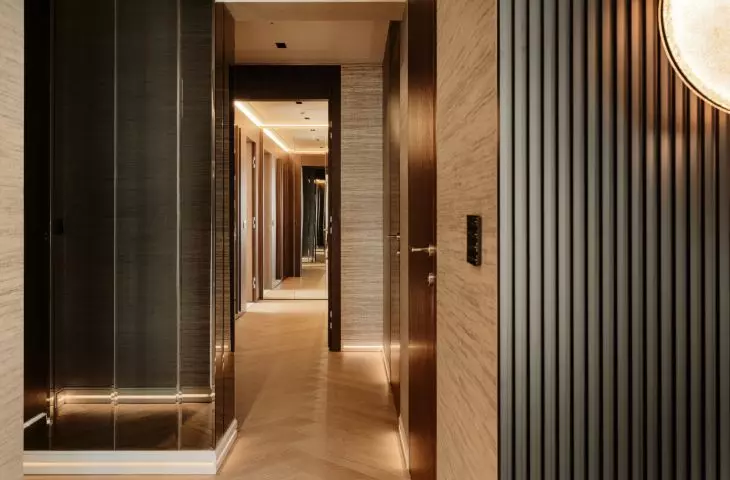 Interior of an apartment at Zlota 44 in Warsaw.