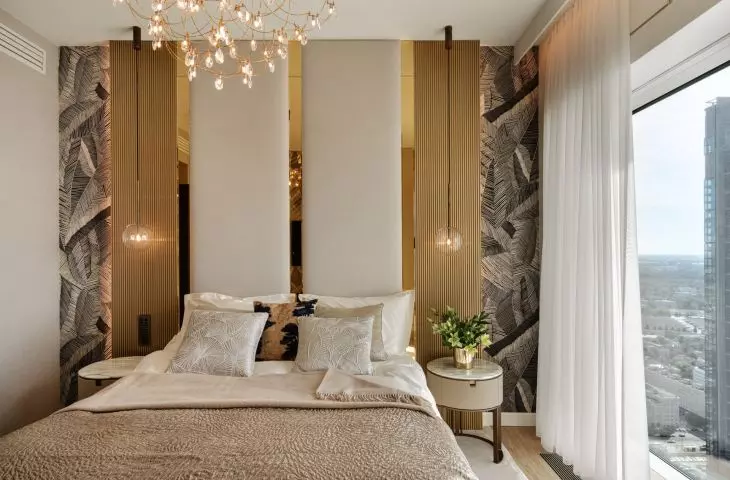 The interior of an apartment at Zlota 44 in Warsaw.