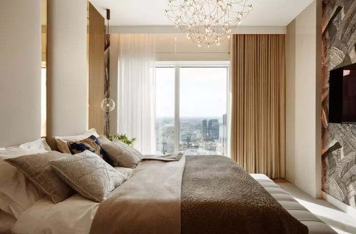 The interior of an apartment at Zlota 44 in Warsaw.