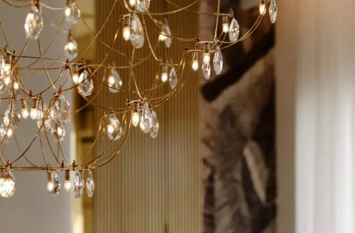 The interior of an apartment at Zlota 44 in Warsaw.