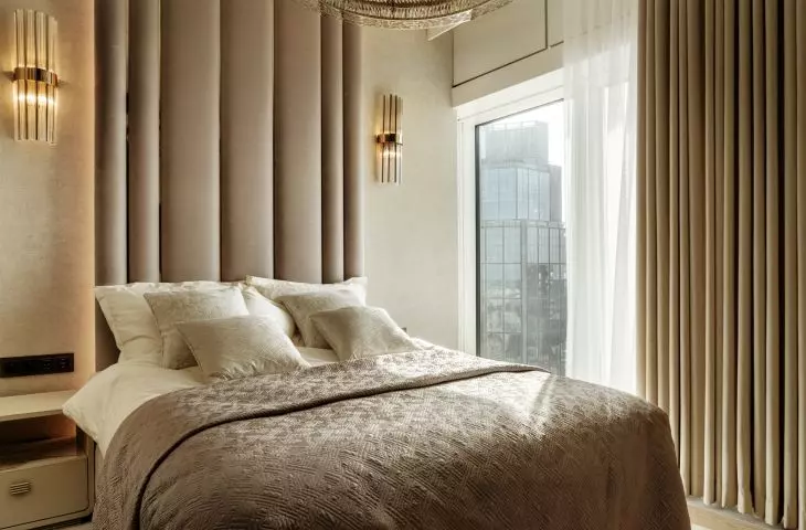 Interior of an apartment at Zlota 44 in Warsaw.
