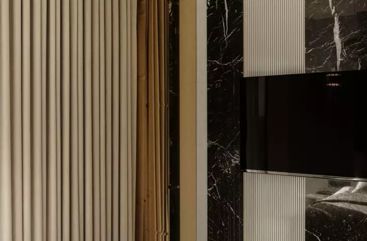 The interior of an apartment at Zlota 44 in Warsaw.