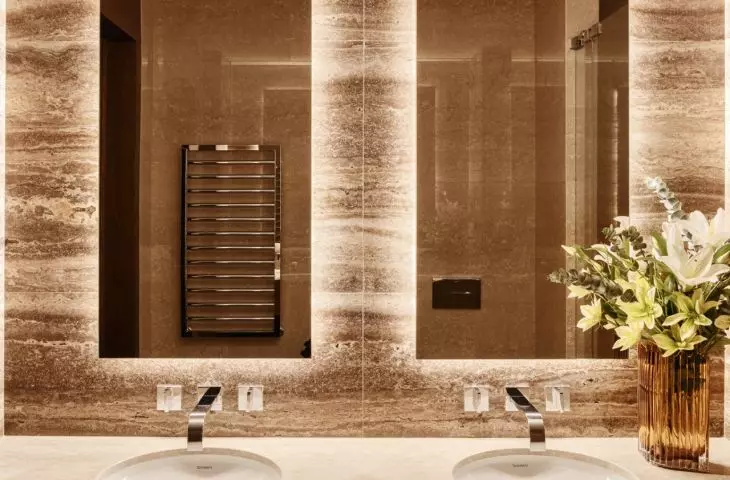 The interior of an apartment at Zlota 44 in Warsaw.