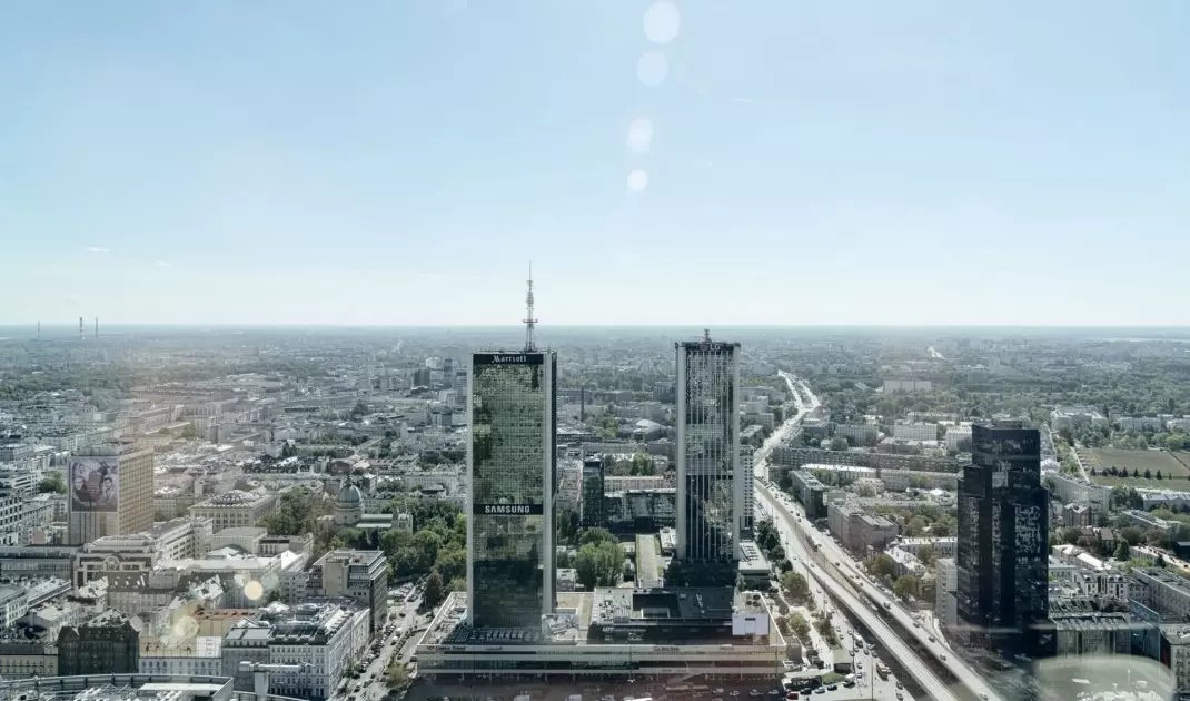 Wnętrze apartamentu przy ul. Złota 44 w Warszawie