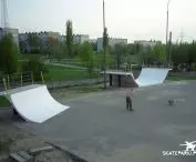 Concrete skatepark in Łódź