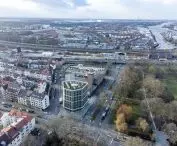 Budynek mieszkaniowy wielorodzinny 'Living on Hohentorsplatz' w Bremie – widok z lotu ptaka