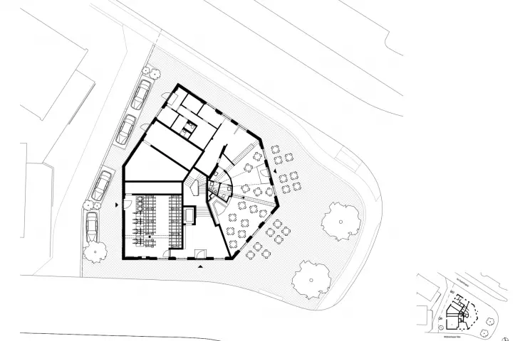 Budynek mieszkaniowy wielorodzinny 'Living on Hohentorsplatz' w Bremie – plan zagospodarowania przestrzennego 