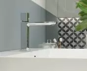 Black or white in the bathroom? - Morganite faucet for loft style interior