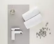 Black or white in the bathroom? - White faucet from the Angelit collection