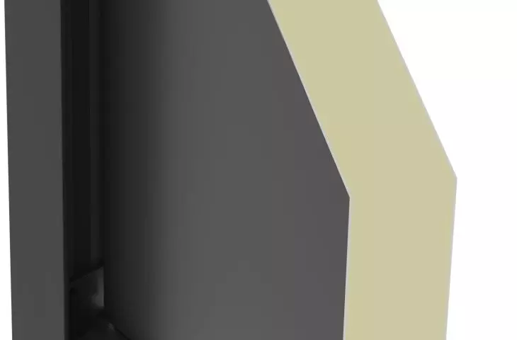 Panel pivot - side view