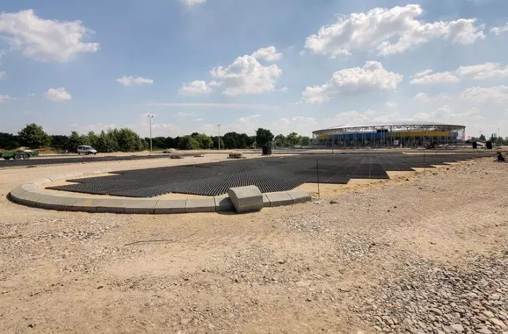 temporary parking lots, Torun