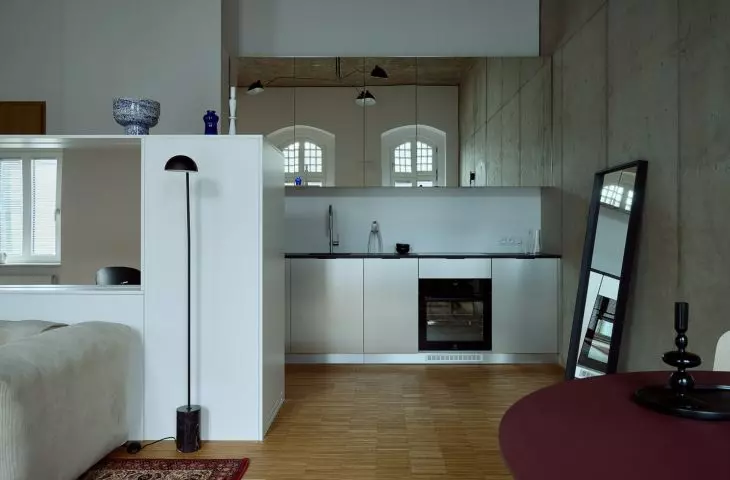 Apartment at Prince Witold - view of the kitchen 