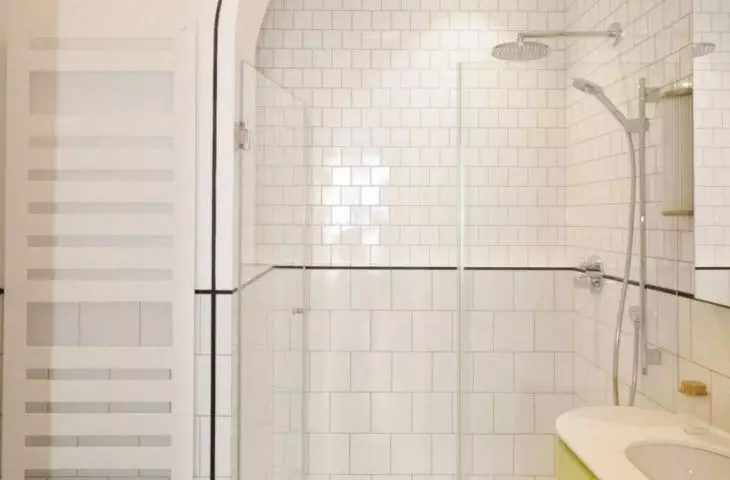 One of the bathrooms in the apartment