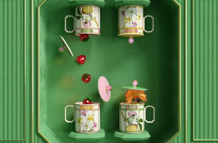 The collection resembles a cross between a botanical garden and a fairytale setting