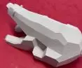 A model of a bear that will stand on the playground