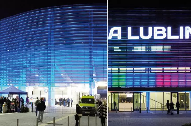 Facade illumination - Arena Lublin