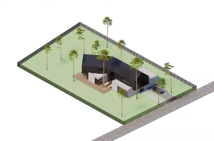 Project of single-family house 