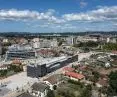 Ratusz w Trofie  –  widok z lotu ptaka 