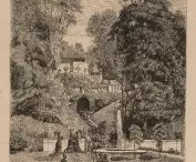 Terraces at the back of Krasinski Palace before 1896