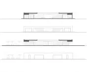 Al-Ula visitor center in Saudi Arabia - elevation drawing 