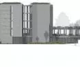 elewacja frotowa (północna), administracja