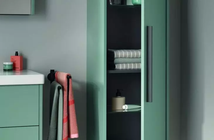 Thoughtful space: D-Code's wide selection of furniture makes it easy to choose the perfect solution for any bathroom - without compromising on aesthetics or functionality. 