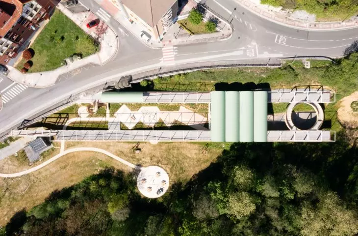 Zubitegi Park in Mallabia - bird's eye view
