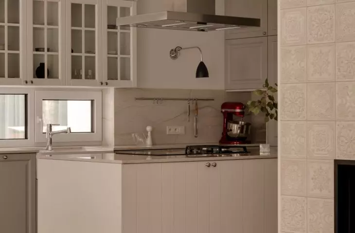 The kitchen was designed for owners who spend a lot of time in it 