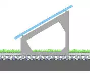 Układ warstw z ramą montażową Solarvert