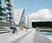 The Wave is a project that has revitalized the urban space of Vejle