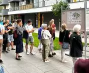 presentation of the project in front of residents