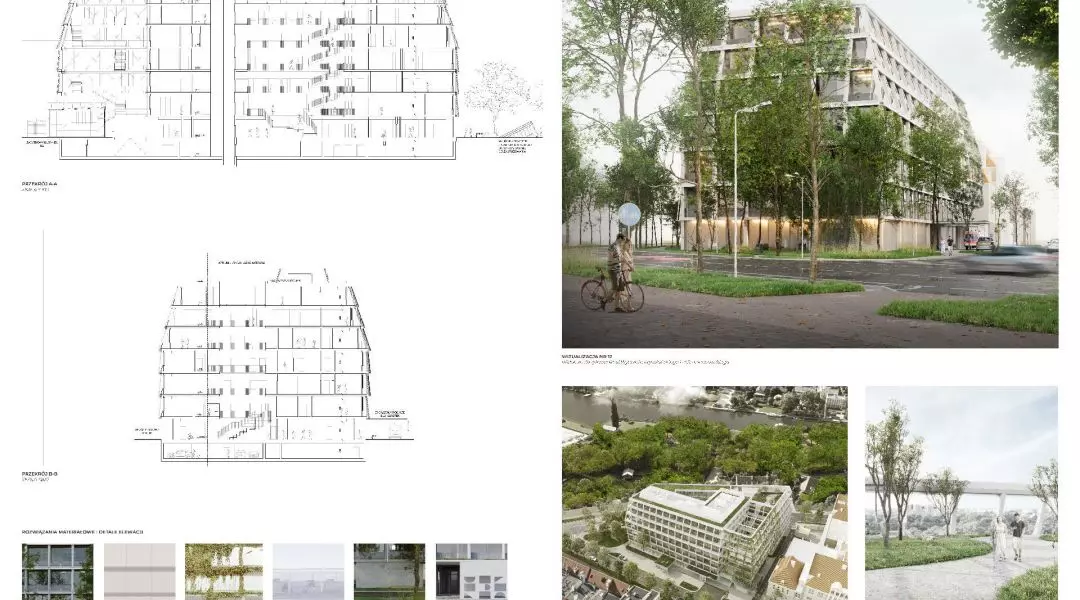 Wyróżnienie, proj.: NM architekci Tomasz Marciniewicz, Zuzanna Szpocińska–Marciniewicz, Jerzy Grochulski