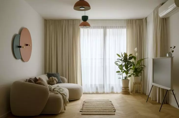 Pastel colors in the interiors became a key element of the project