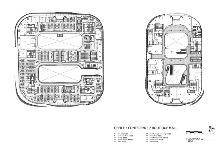 Infinitus Plaza in Guangzhou - first floor plan 