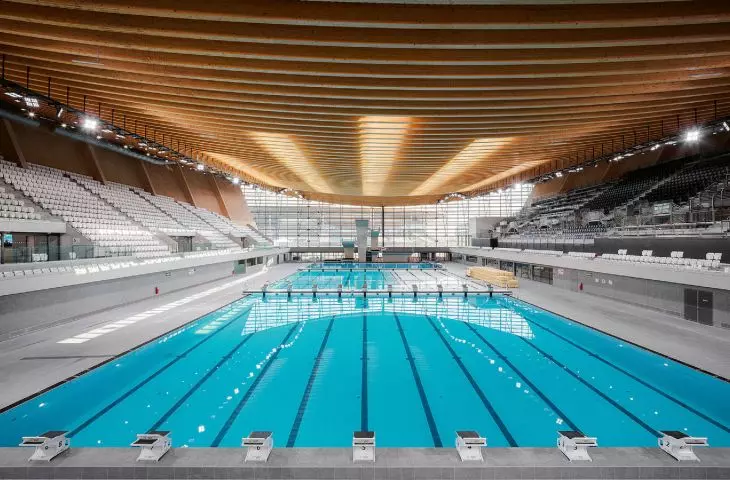 Water Olympic Center of the Metropolis of Greater Paris, projet: VenhoevenCS + Ateliers 2/3/4, 2024