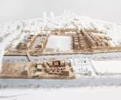 a model of the Olympic Village